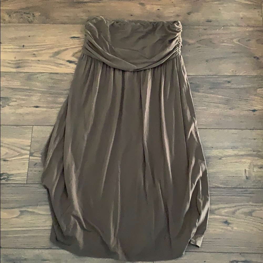 Olive drab tube dress